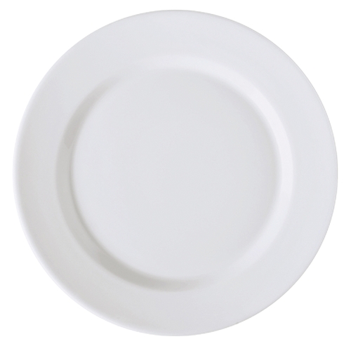 GET PA1101922912 Corona Elegance Bright White Porcelain 12.6" dia. Plate