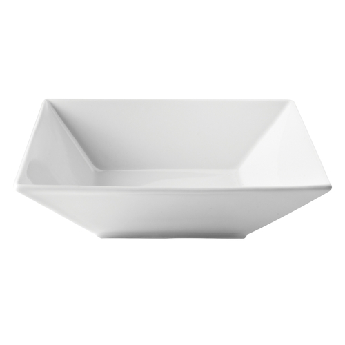 GET PA1101973224 Corona Zen Bright White Porcelain 18 oz. Square Soup Bowl