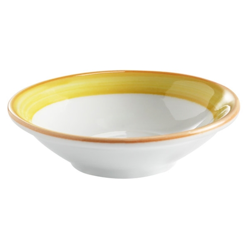GET PA1600703024 Corona Calypso Yellow Porcelain 4 oz. Monkey Dish - 2 Doz