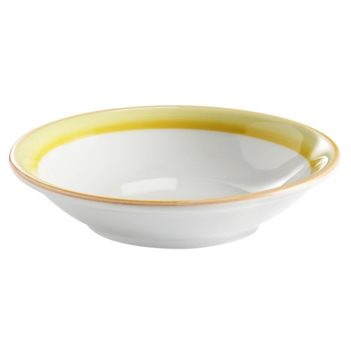 GET PA1600703724 Corona Calypso Yellow Porcelain 10 oz. Grapefruit Bowl-2 Doz