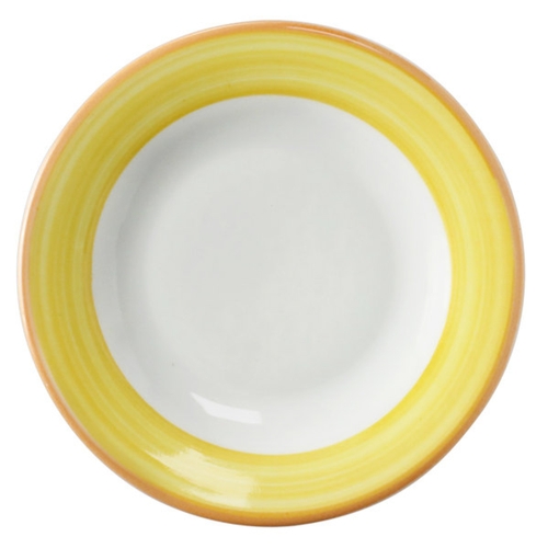 GET PA1600901524 Corona Calypso Yellow Porcelain 7.25" dia. Plate - 2 Doz