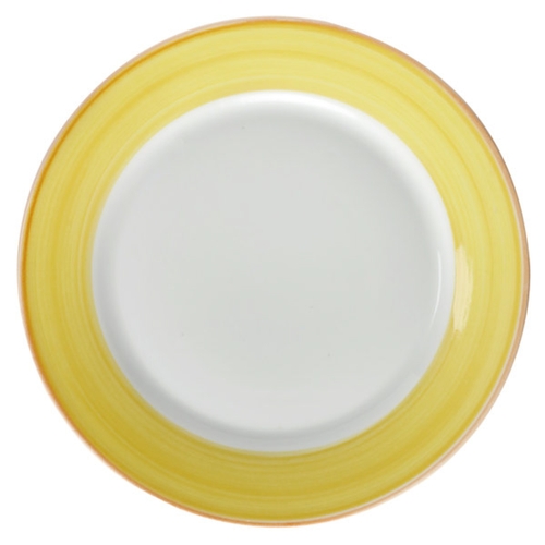 GET PA1600902524 Corona Calypso Yellow Porcelain 10" dia. Plate - 2 Doz