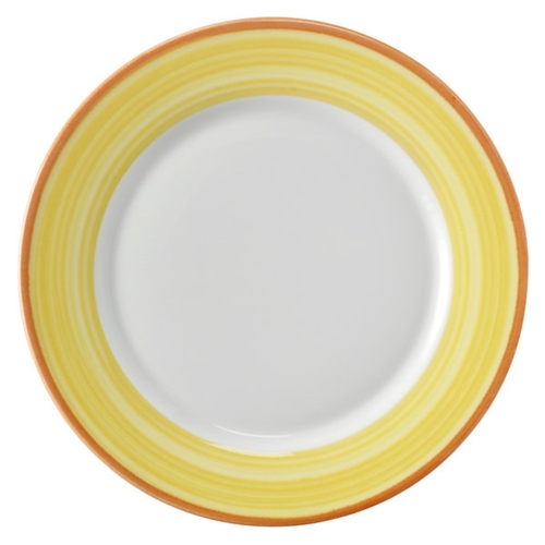 GET PA1600902724 Corona Calypso Yellow Porcelain 10.5" dia. Plate - 2 Doz