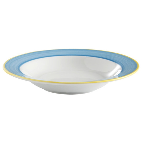 GET PA1601703624 Corona Calypso Blue Porcelain 9.7 oz. Soup Bowl - 2 Doz