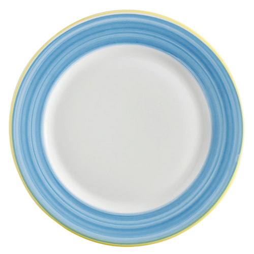 GET PA1601902912 Corona Calypso Blue Porcelain 12.25" dia. Plate - 1 Doz