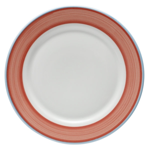 GET PA1602902024 Corona Calypso Coral Porcelain 8" dia. Plate - 2 Doz