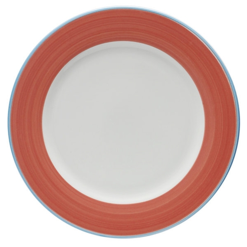 GET PA1602902912 Corona Calypso Coral Porcelain 12.25" dia. Rolled Edge Plate