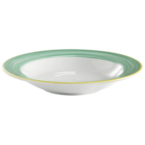 GET PA1603703624 Corona Calypso Green Porcelain 9.7 oz. Soup Bowl - 2 Doz