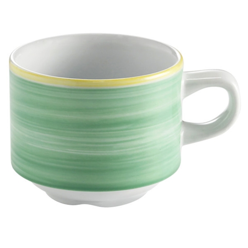 GET PA1603904324 Corona Calypso Green Porcelain 8.1 oz. Tea Cup - 2 Doz