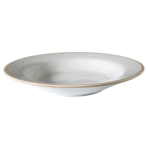 GET PA1605703624 Corona Artisan Beige Porcelain 9.7 oz. Rimmed Bowl - 2 Doz