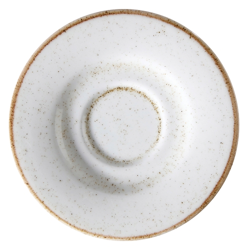 GET PA1605900324 Corona Artisan Beige Porcelain 6.5" dia. Tea Saucer - 2 Doz