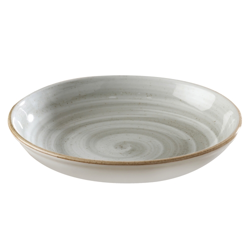 GET PA1607837512 Corona Artisan Grey Porcelain 52.4 oz. Coupe Bowl - 1 Doz