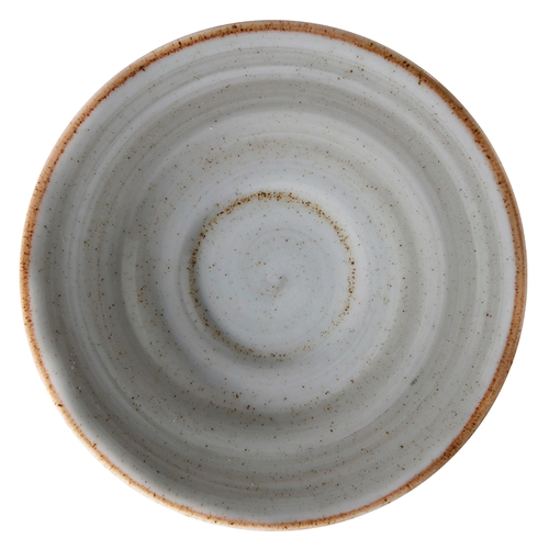 GET PA1607900124 Corona Artisan Grey Porcelain 5" dia. Coffee Saucer - 2 Doz