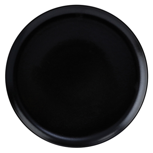GET PA1941712324 Corona Cosmos Pluto Black Porcelain 9" dia. Coupe Plate 