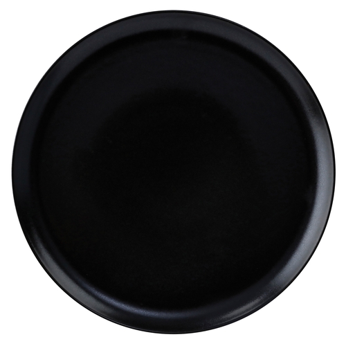 GET PA1941712812 Corona Cosmos Pluto Black Porcelain 11" dia. Coupe Plate 