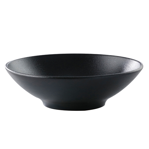 GET PA1941923224 Corona Cosmos Pluto Black Porcelain 18.4 oz. Bowl - 2 Doz