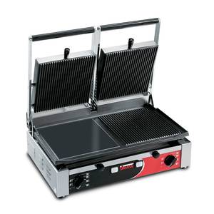 Sirman USA PD R Double Panini Grill w/ Grooved Top & Grooved Bottom