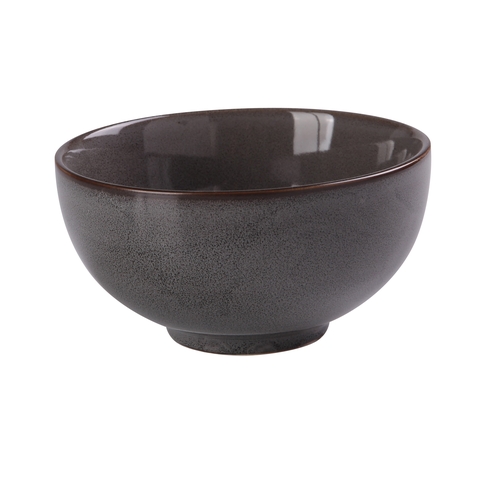 Yanco China PK-705 Peocock Grey Porcelain 15 oz. 5" dia. Nappie Bowl - 3 Doz