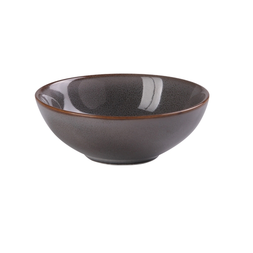 Yanco China PK-804 Peocock Grey Porcelain 6 oz. 4.5" dia. Soup Bowl - 3 Doz