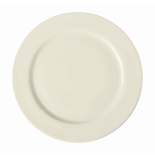 GET PP1100702724 Corona Americana Off White Porcelain 10.75" dia. Plate-2 Doz