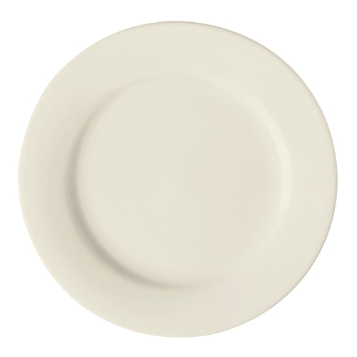 GET PP1100902024 Corona Americana Cream White Porcelain 8" dia. Plate - 2 Doz