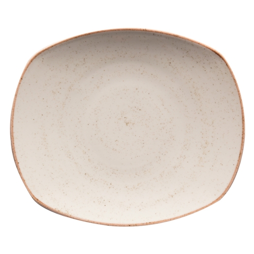 GET PP1605722024 Corona Artisan Beige Porcelain 7.5" dia. Rolled Edge Plate