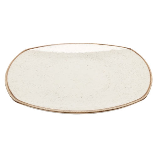 GET PP1605722912 Corona Artisan Beige Porcelain 12" dia. Rolled Edge Plate