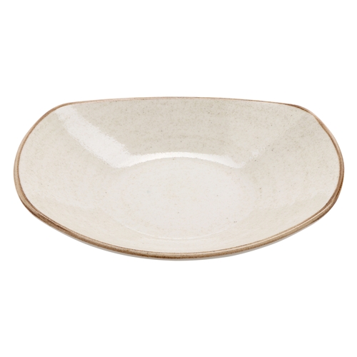 GET PP1605723812 Corona Artisan Beige Porcelain 34.3 oz. Rolled Edge Bowl