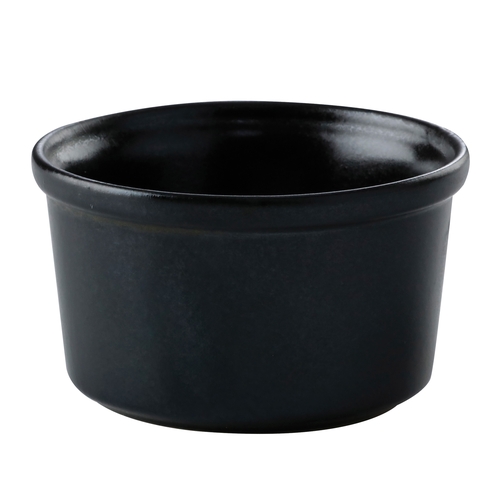 GET PP1941807224 Corona Cosmos Pluto Black Porcelain 3.4 oz. Ramekin- 2 Doz
