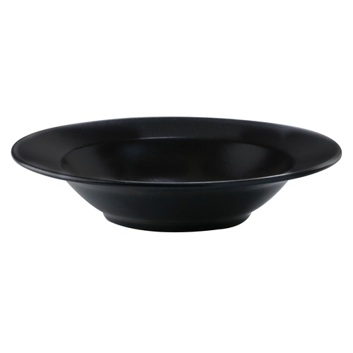 GET PP1941903712 Corona Cosmos Pluto Black Porcelain 18.2 oz. Pasta Bowl