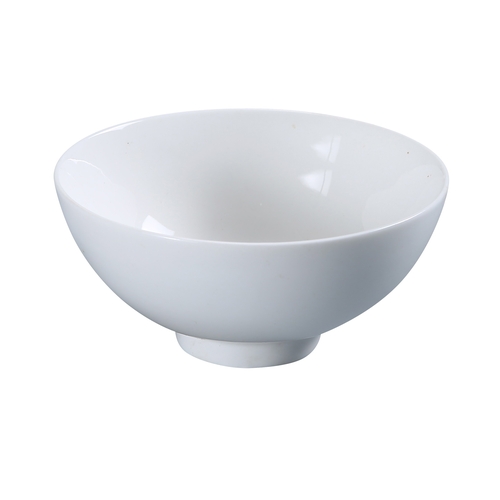 Yanco China PS-007 Piscataway White Porcelain 8.5 oz. 4.5" dia. Rice Bowl-4 Doz
