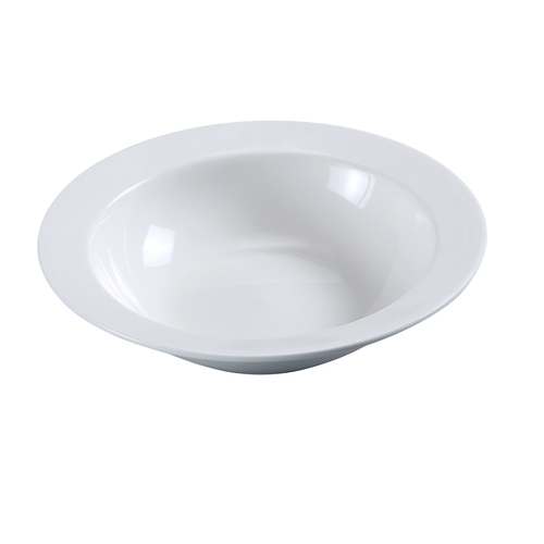 Yanco China PS-10 Piscataway White Porcelain 13 oz. 6.5" dia. Grapefruit Bowl