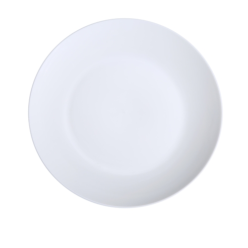 Yanco China PS-12-C Piscataway White Porcelain 12" dia. Coupe Plate - 1 Doz
