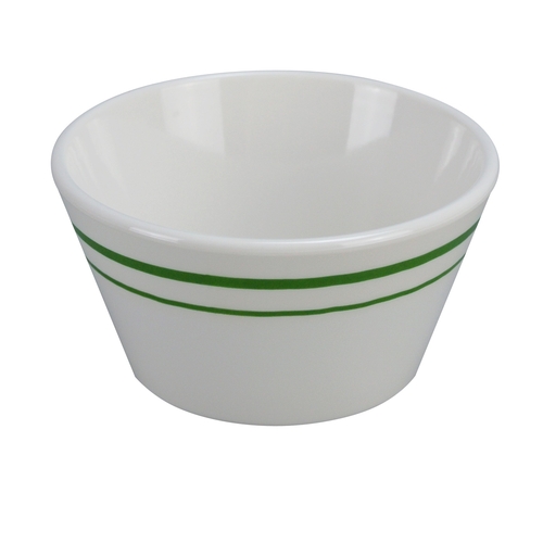 Yanco China PT-302 Pine Tree Green/Beige Melamine 8 oz. Bouillon Cup - 4 Doz