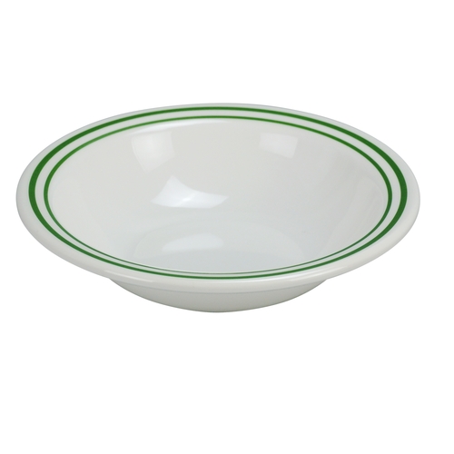 Yanco China PT-307 Pine Tree Green/Beige Melamine 14 oz. Salad Bowl - 4 Doz