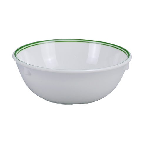 Yanco China PT-314 Pine Tree Green/Beige Melamine 11 oz. Nappie Bowl - 4 Doz
