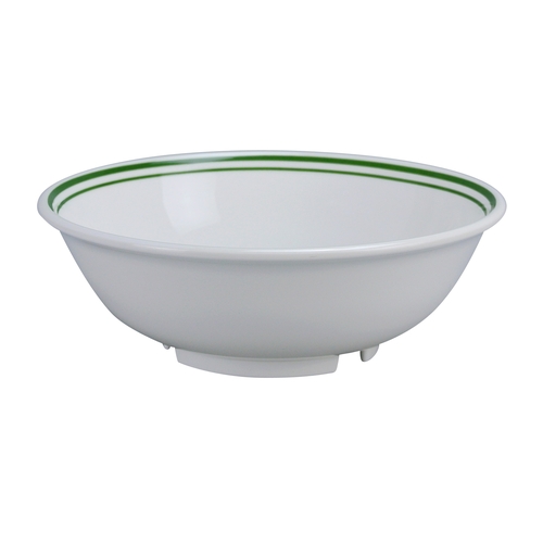 Yanco China PT-507 Pine Tree Green/Beige Melamine 32 oz. 7.5" dia. Soup Bowl