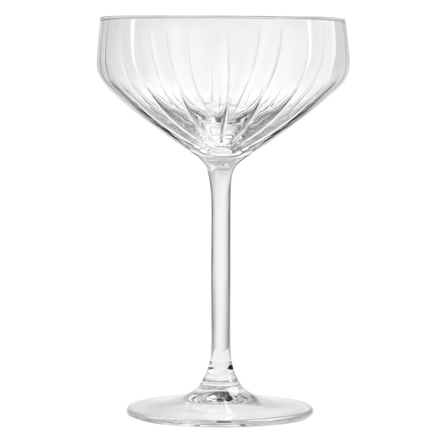 Mikasa Hospitality RL-1005809 Royal Leerdam Carre Optics 9.5 oz. Coupe Glass - 6 Each