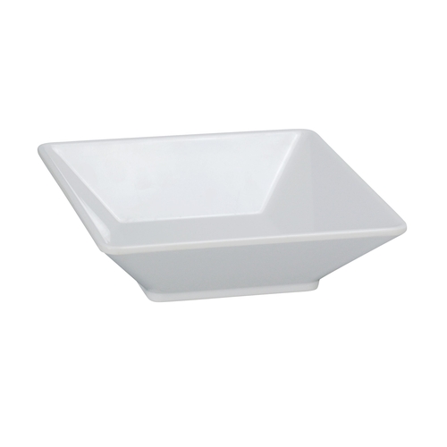 Yanco China RM-306 Rome White Melamine 14 oz. 6" x 6" Square Bowl - 4 Doz