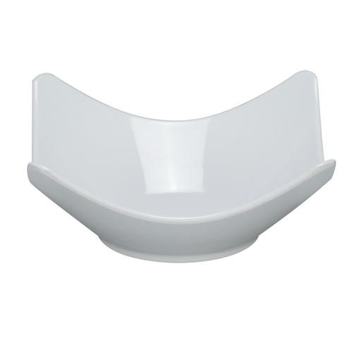 Yanco China RM-507 Rome White Melamine 16 oz. 7.25" x 7.25" Salad Bowl - 4 Doz