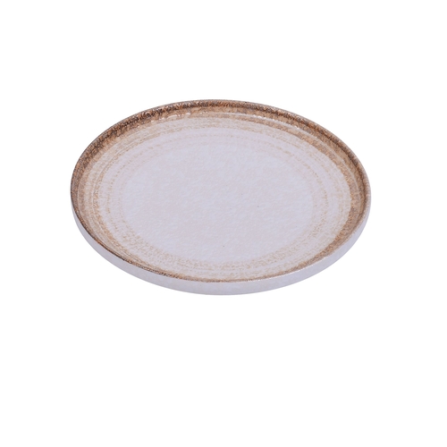 Yanco China RO-2208 Rockeye-2 Glazed Porcelain 8" dia. Plate - 2 Doz