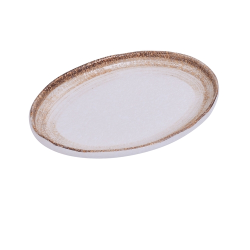 Yanco China RO-2314 Rockeye-2 Glazed Porcelain 14" x 9.25" Oval Platter - 1 Doz