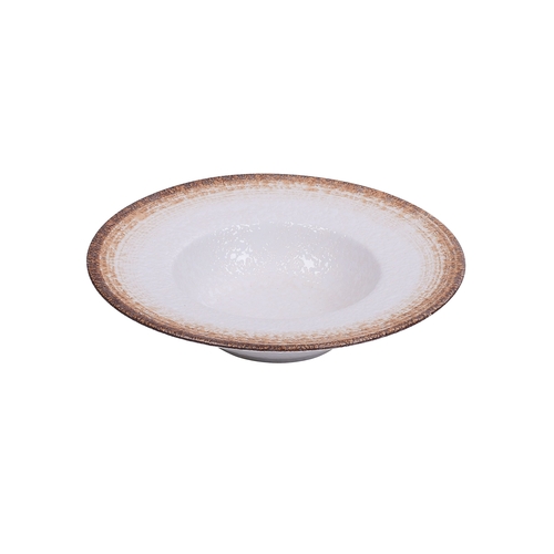 Yanco China RO-2610 Rockeye-2 Glazed Porcelain 10 oz. 9.25" dia. Soup Plate