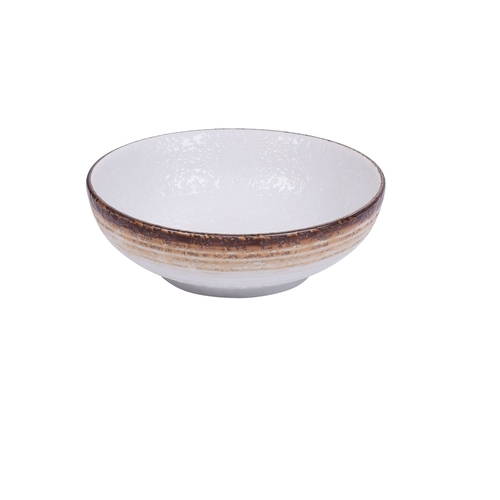 Yanco China RO-2705 Rockeye-2 Glazed Porcelain 8 oz. 5" dia. Miso Soup Bowl