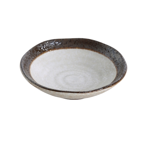 Yanco China RO-4004 Rockeye Glazed Porcelain 4 oz. 4" dia. Sauce Dish- 3 Doz