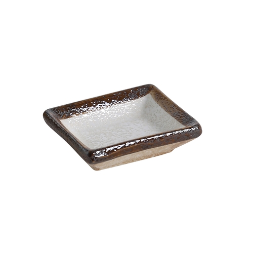Yanco China RO-4046 Rockeye Glazed Porcelain 2 oz. 3" x 2.25" Sauce Dish - 4 Doz