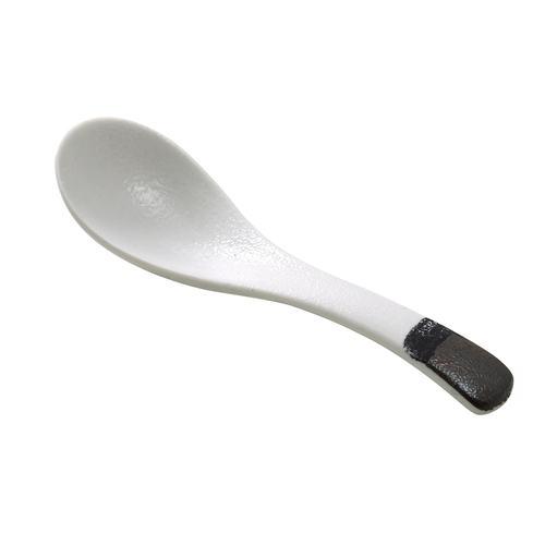 Yanco China RO-7001 Rockeye Glazed Porcelain 5"L Wonton Soup Spoon - 6 Doz