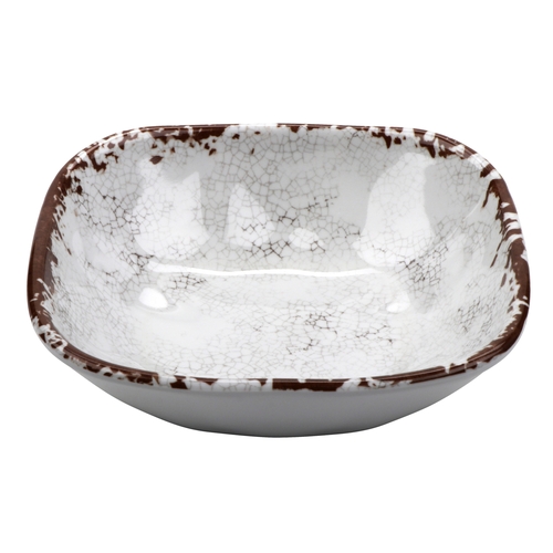 GET SB-14-FM French Mill Melamine 14 oz. 6" Square Pasta Bowl - 2 Doz