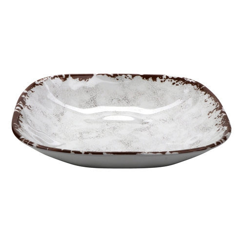 GET SB-48-FM French Mill Melamine 1.5 qt. Square Pasta Bowl - 1 Doz