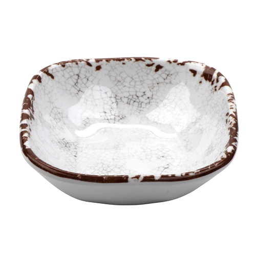 GET SB-5-FM French Mill Melamine 5 oz. 4.25" Square Monkey Dish - 4 Doz